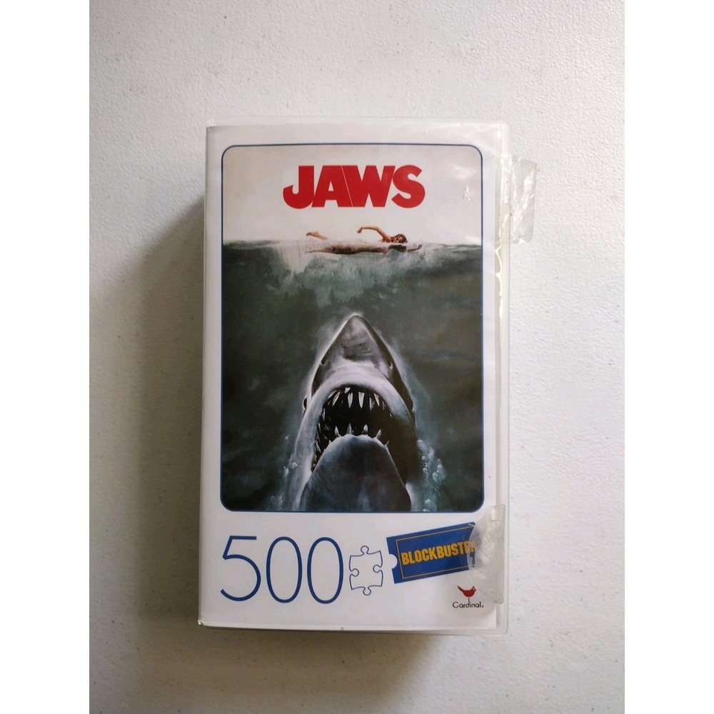 Jaws Movie Blockbuster DVD VHS Rental Box 500 Piece 24" x 18" Jigsaw Puzzle 2019